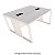 Plataforma Dupla Inicial Pé Quadro Olímpia 25MM 120Lx120Px73A BR/BR (6v) 604109 - Imagem 1