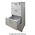 Arquivo Pasta Suspensa Com 4 Gavetas 46,5Lx45Px127A Branco - Mileto 601506 - Imagem 1