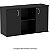 Armário Baixo Credenza 120Lx45Px73,5A Preto - Mileto 601410 - Imagem 1