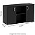 Armário Baixo Credenza 120Lx45Px73,5A Preto - Mileto 601410 - Imagem 4
