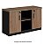 Armário Baixo Credenza 120Lx45Px73,5A Málaga Com Preto - Mileto 601610 - Imagem 1