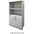 Estante Executiva Mileto 2 Prateleiras Reguláveis + 1 Fixa 40MM 80Lx45Px161,5A CZ/CZ (3v) 601703 - Imagem 1