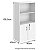 Estante Executiva Mileto 2 Prateleiras Reguláveis + 1 Fixa 40MM 80Lx45Px161,5A BR/BR (3v) 601508 - Imagem 2