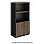 Estante Executiva Mileto 2 Prateleiras Reguláveis + 1 Fixa 40MM 80Lx45Px161,5A MLG/PT (3v) 601609 - Imagem 1