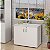 Armário Baixo 3 Prateleiras 80Lx45Px73,5A Branco - Mileto 601502 - Imagem 4