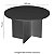 Mesa Reunião Circular Pé Painel Olímpia 25MM 120Lx120Px73A PT/PT (2v) 604311 - Imagem 2