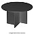 Mesa Reunião Circular Pé Painel Olímpia 25MM 120Lx120Px73A PT/PT (2v) 604311 - Imagem 1