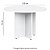 Mesa Reunião Circular Pé Painel Olímpia 25MM 120Lx120Px73A BR/BR (2v) 604106 - Imagem 2