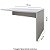 Mesa Auxiliar Dinâmica Pé Painel Olímpia 25MM 90Lx45Px73A CZ/CZ (1v) 604506 - Imagem 2