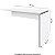 Mesa Auxiliar Dinâmica Pé Painel Olímpia 25MM 90Lx45Px73A BR/BR (1v) 604105 - Imagem 3