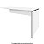 Mesa Auxiliar Dinâmica Pé Painel Olímpia 25MM 90Lx45Px73A BR/BR (1v) 604105 - Imagem 1