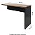 Mesa Auxiliar Dinâmica Pé Painel Olímpia 25MM 90Lx45Px73A NO/PT (1v) 604705 - Imagem 2