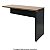 Mesa Auxiliar Dinâmica Pé Painel Olímpia 25MM 90Lx45Px73A NO/PT (1v) 604705 - Imagem 1