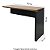 Mesa Auxiliar Dinâmica Pé Painel Olímpia 25MM 90Lx45Px73A NO/PT (1v) 604705 - Imagem 5