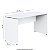 Mesa Secretária Pé Painel Olímpia 25MM 90Lx60Px73A BR/BR (2v) 604102 - Imagem 2