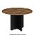Mesa Reunião Circular Pé Painel Olímpia 25MM 120Lx120Px73A NO/PT (2v) 604704 - Imagem 1