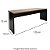 Mesa Secretária Pé Painel Olímpia 25MM 120LX60PX73A NO/PT (2v) 604702 - Imagem 3