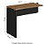 Mesa Auxiliar Dinâmica Pé Painel Olímpia 25MM 90Lx45Px73A MLG/PT (1v) 604606 - Imagem 2