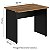 Mesa Secretária Pé Painel Olímpia 25MM 90Lx60Px73A MLG/PT (2v) 604602 - Imagem 2