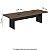 Mesa Reunião Retangular Pé Painel Mileto C/ 2 Caixas De Tomada 40MM 270Lx90Px73A MLG/PT (5v) 601601 - Imagem 3