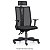 Cadeira Presidente Plus C/ Apoio De Cabeça Backsystem Base Metal C/ Capa PT Braço Reg Altura Assento Crepe PT 400202 - Imagem 1