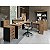 Mesa Auxiliar Modena Pé Quadro 40MM 90Lx45Px74,5A NO/PT 650114 - Imagem 3
