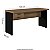 Mesa Secretária LT C/ Gaveteiro Fixo 2 Gavetas 30MM Pé Painel 120Lx60Px72,5A NO/PT 650314 - Imagem 2