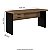 Mesa Secretária LT C/ Gaveteiro Fixo 2 Gavetas Pé Painel 30MM 150Lx60Px72,5A NO/PT 650316 - Imagem 2
