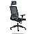Cadeira Presidente Voltage Mec Relax Base Piramidal Tela PT C/ Lombar Enc Cabeça Ass Poliéster PT Braço Reg Alt 403101 - Imagem 4