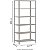 Estante de Aço Reforçado 6 Prateleiras 92,5Lx58Px200A Cinza - Smart W3 10123 - Imagem 2