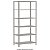 Estante de Aço 6 Prateleiras C/ Oblongo 1 Reforço Suporta 60 kg CH 24 92Lx42Px250A 10104 - Imagem 1