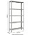 Estante de Aço Reforçado Com 5 Prateleiras 92,5Lx42Px200A Cinza - Smart W3 10085 - Imagem 2