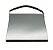 Espelho com Alca Square Leather Hold Preto 25x25cm - Imagem 3
