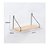 Prateleira Decorativas De Madeira com Suporte Metal 44cm - Imagem 5