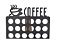 Porta Cápsulas De Café Mdf Preto - Imagem 1