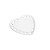 Prato Decorativo Borda Coração Branco 18 cm - Imagem 3