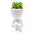 Vaso Boneco Robert Bob Preto Sentado Pernas Encolhidas - Imagem 3