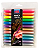 Marca Texto Glitter  12 Cores Ponta Chanfrada - Imagem 2