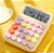 Calculadora Colorida De 12 Dígitos Teclado Mecânico De Ponto Grande Escola Papelaria Escritório - Imagem 4