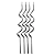 Vela Espiral Cor Prata 4 Unidades - Silver Festas - Imagem 1