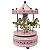 Carrossel Musical Caixinha Música Cavalinhos Bebê Quarto (Rosa) - Imagem 2