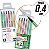 Kit 6 Canetas 0.4mm Ponta Fina Tons Pastéis - Imagem 3