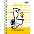 Caderno Espiral Capa Dura Snoopy 80 Folhas 1 Matéria 200mmX275mm - Imagem 2