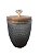Pote de Vidro com Tampa de Mdf Decorativo - Imagem 5