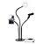 Ring Light + Suporte Pedestal P/ Microfone + Suporte Celular - Imagem 4