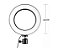 Ring Light 16cm 6 Polegadas com tripé De Mesa - Imagem 4
