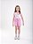 Conjunto Infantil Verão - Regata "Be Happy" e Shorts Rosa - Imagem 1