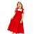 Vestido Infantil Vermelho com Amarração - Imagem 1