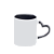 Caneca Alça Coração e Interior Preta de Cerâmica para Sublimação 325ml - Imagem 1