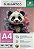 Papel Sublimático Panda 100 Folhas Fundo Rosa - Imagem 1